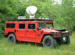 Vehicle mounted VSAT dish for satellite internet connection