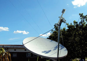 C band VSAT antenna installation in Malawi