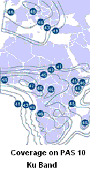 PAS-10 Ku band beam
