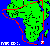 All Africa zone - C band (1.8m dish)
