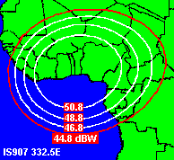 West Africa spot Ku band (1.2m dish)