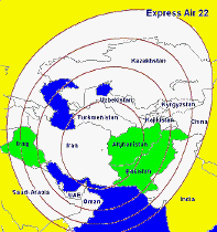 Satellite internet beam coverage includes Iraq