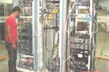 iDirect and Newtek SP3 hub racks