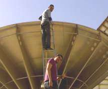 Installing Vertex 7.3m antenna in Egypt