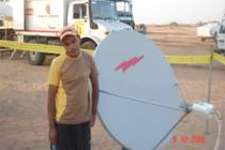 VSAT used at Moto rally race