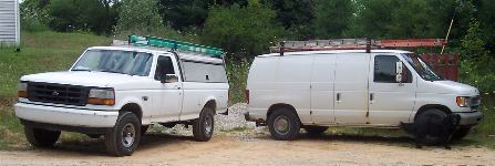 Vehicles used for VSAT installation