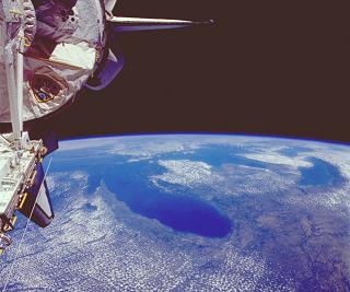 View of Michigan from space - image courtesy of NASA