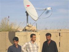 Completion of installation of small Andrew antenna