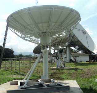 3.7m antenna installed by NetSat Africa