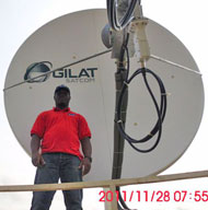 VSAT install in Gabon