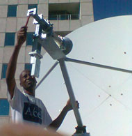 VSAT installation in Zimbabwe