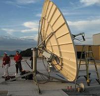 Large VSAT antenna installation: C band