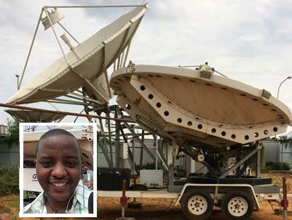 Satellite dish in Rwanda