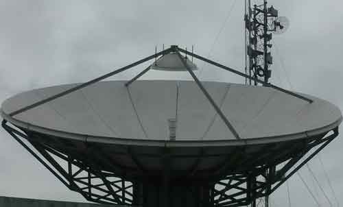 Installed teleport dish