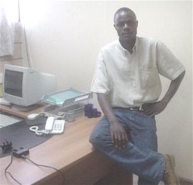 Ben in his Kenya office