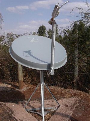 Patriot Ku band satellite dish in Africa