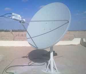 VSAT dish in Chad