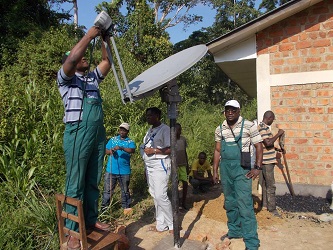 VSAT installation in Democratic Republic of Congo