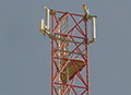 Cell phone base station antenna mast