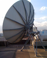 Satellite dish installation in Ethiopia for Africa Development Bank