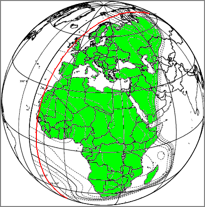 Intelsat 904 satellite C band west hemi beam coverage