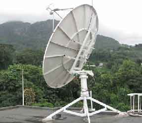 VSAT satellite dish installation in Kenya