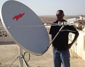 Ku band VSAT installation