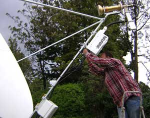 C band dish install for COMESA in Addis Ababa