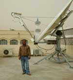 VSAT dish install for IGAD in Djibouti