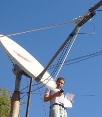 VSAT dish in Sudan