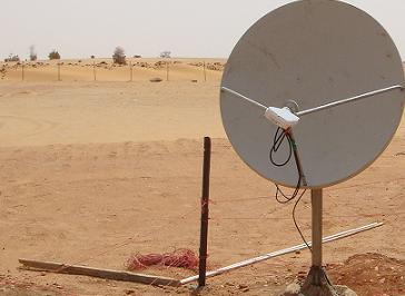 VSAT dish install