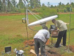 VSAT installation in Tanzania