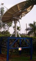 3.8m dish installation