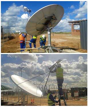 Infocraft C band circular polarisation dish