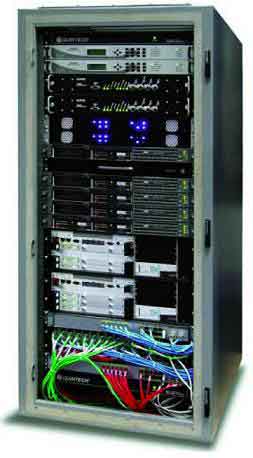 Hughes HX VSAT hub rack