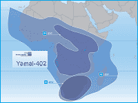 Yamal 402 coverage map