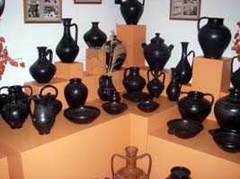 Famous black pottery