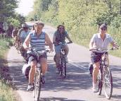 This is what we hope to be doing for the rest of the week: Cycling across the flat plains of Hungary