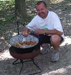 Hungarian goulash stew for picnic lunch