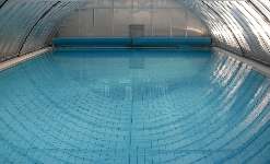 Covered swimming pool