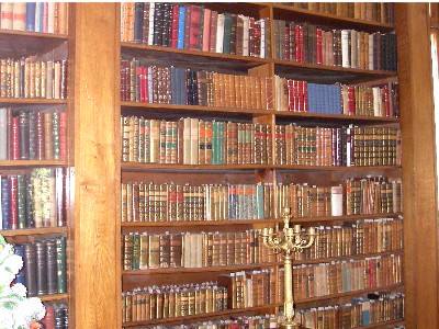 Historic book collection in the Helikon library
