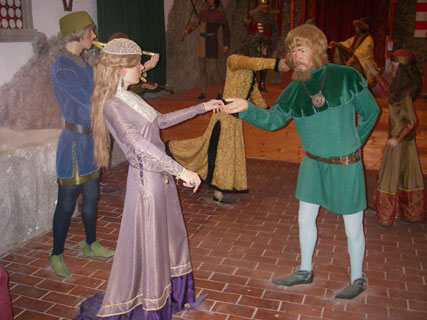 Music and dancing before the feast