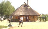 Lunch stop on cycling holiday