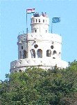 Lookout observation tower in Buda hills