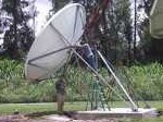 VSAT dish installation