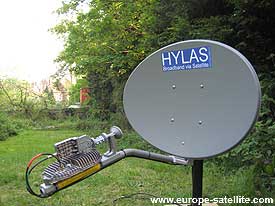 Hylas Ka band satellite dish