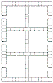 Detail plan view and layout of emergency shelter