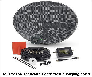 Satellite TV antenna install kit