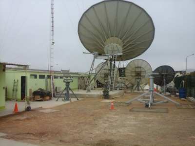 9.3m C-band antenna for sale: rear view