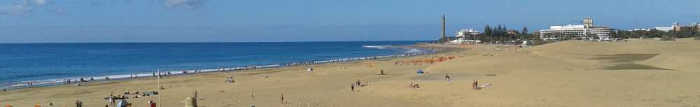 Beach view near Faro de Maspalomas